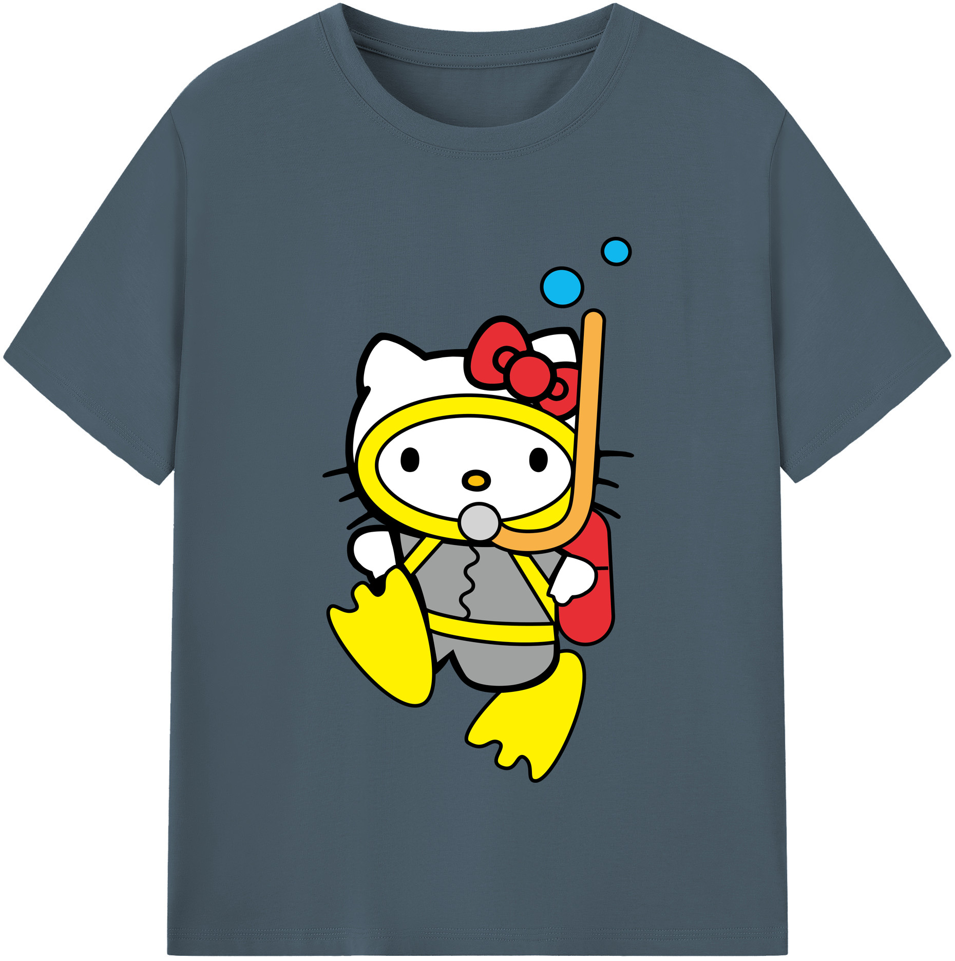 （画像用） Hello Kitty ハローキティ 綿100％半袖Tシャツ（フロントプリント）